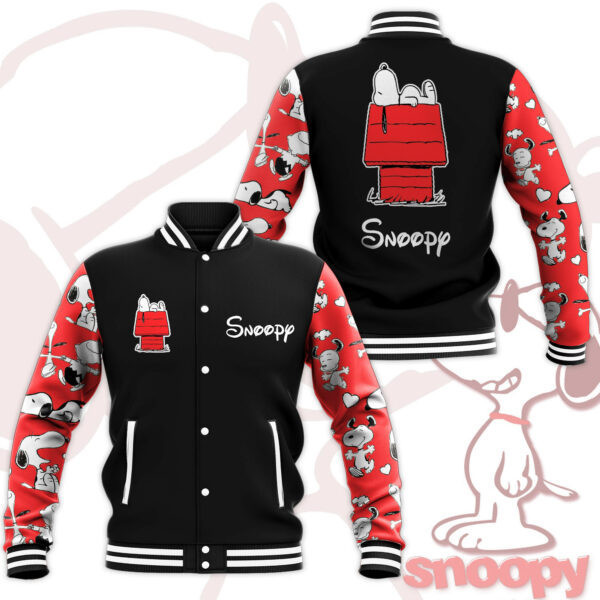 Peanuts Snoopy Fashion Baseball Jacket for Men & Women | Cartoon Fan Gift
