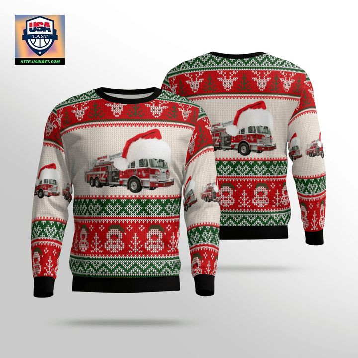 Pebble Beach Community Services District CAL FIRE Christmas AOP Sweater