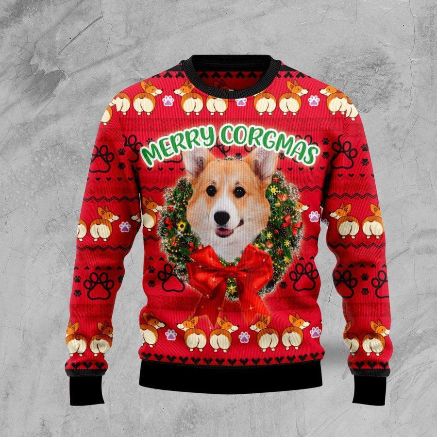 Pembroke Welsh Corgi Dog Ugly Christmas Sweater, Perfect Holiday Gift
