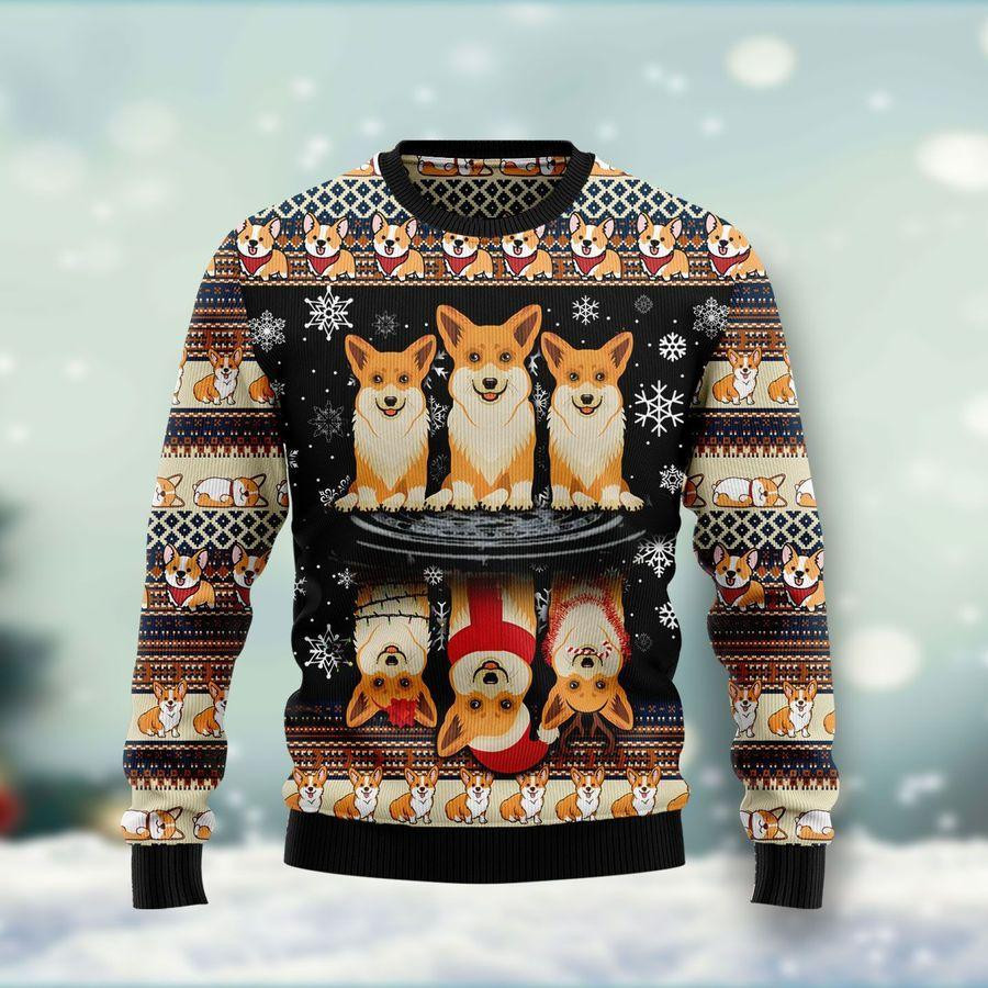 Pembroke Welsh Corgi Ugly Christmas Sweater, Perfect Holiday Gift
