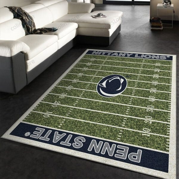 Penn State Nittany Lions Home Field 3D Rectangle Area Rug – Full Print Carpet For Living Room & Bedroom Home Decor