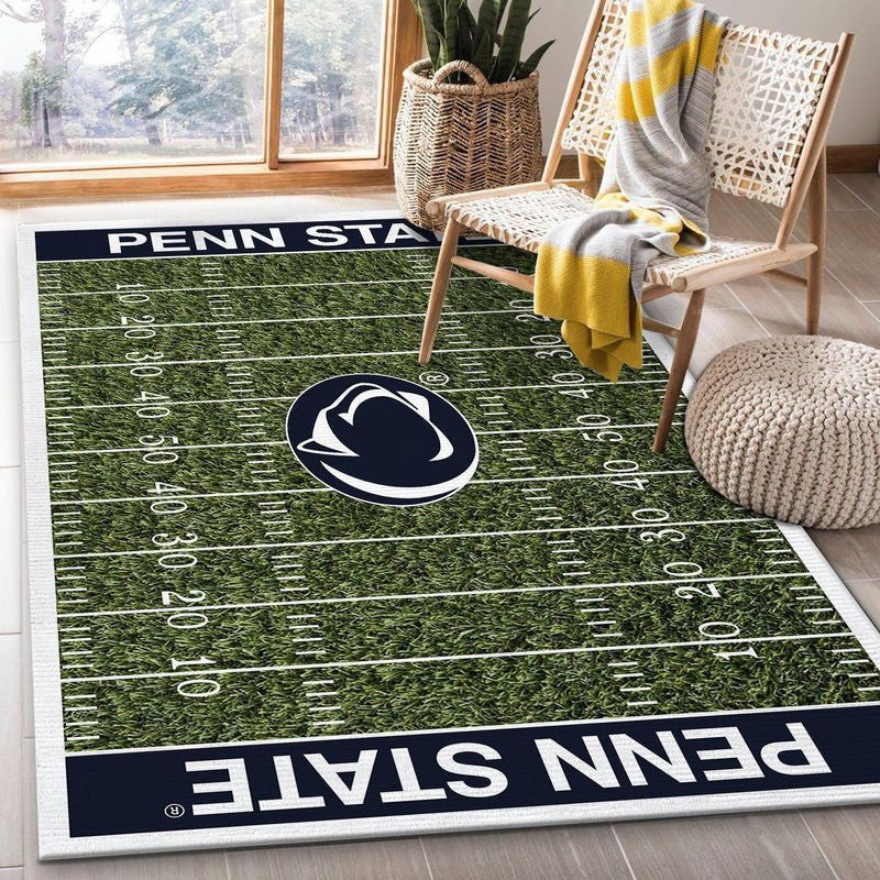 Penn State Nittany Lions Home Field 3D Rectangle Area Rug – Full Print Carpet For Living Room & Bedroom Home Decor