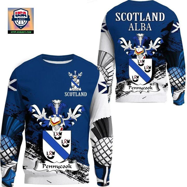 Pennycook Scottish Family Crest Scotland Special Sweater 
