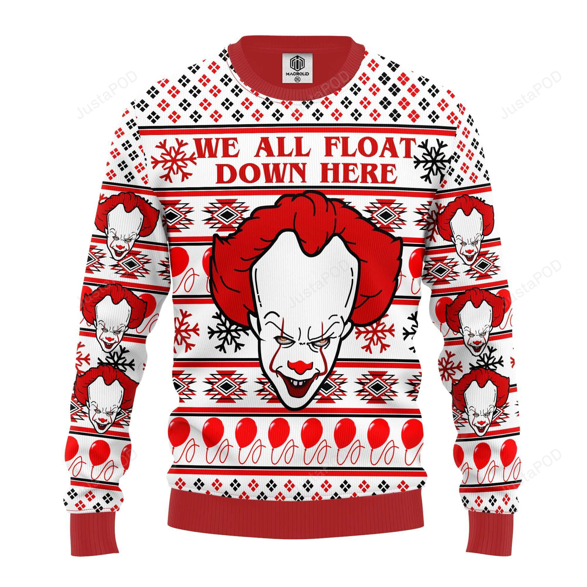 Pennywise Horror Ugly Christmas Sweater Perfect Holiday Gift