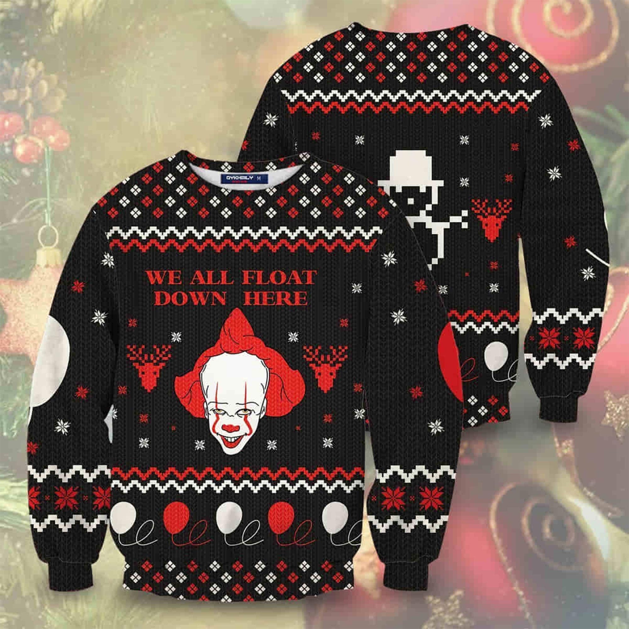 Pennywise IT Clown Ugly Christmas Sweater