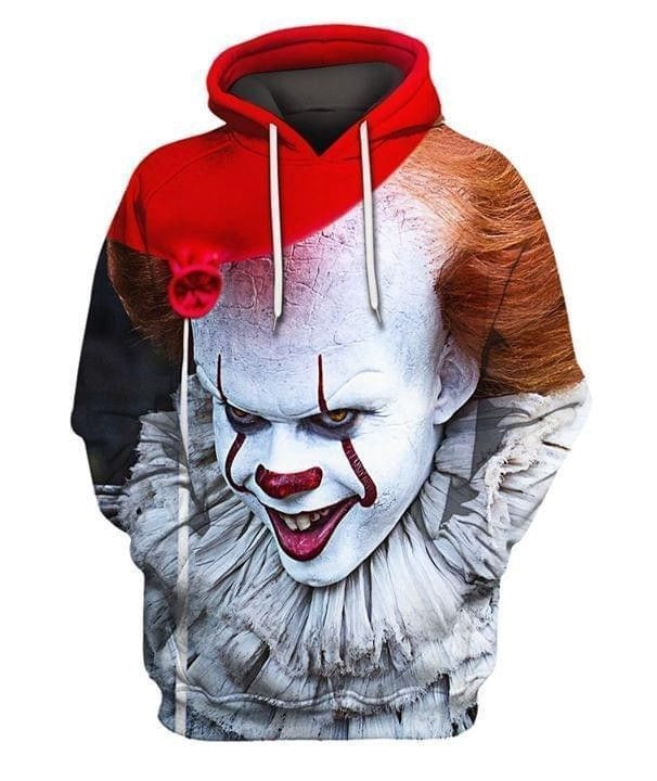 Pennywise It Smiling Dancing Cloud Halloween Horror Movie 3D All Over Print Hoodie & Zip Hoodie