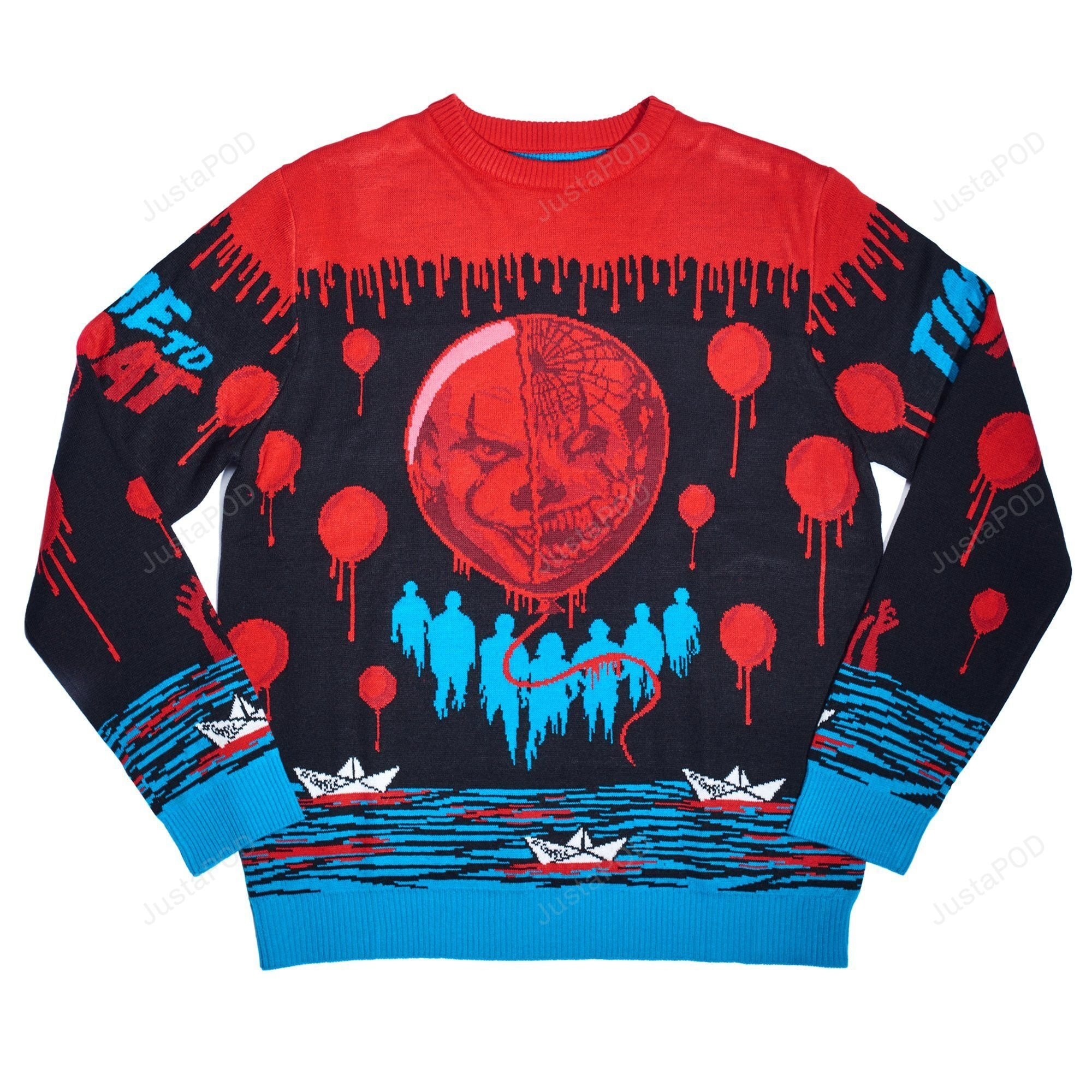Pennywise Jumper Ugly Christmas Sweater, Perfect Holiday Gift