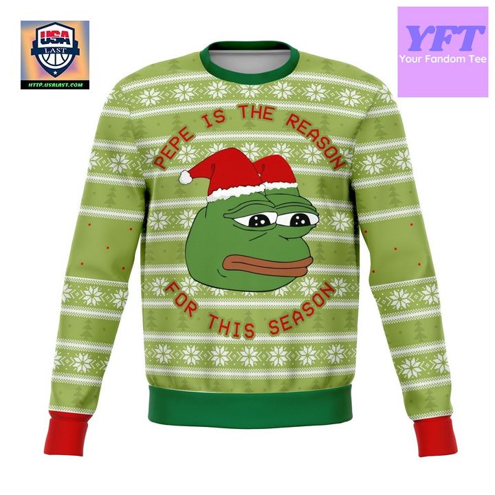 Pepe The Frog Dank Meme Design 3d Ugly Christmas Sweater