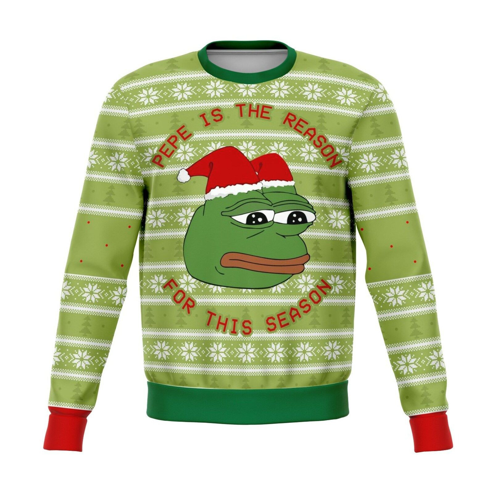 Pepe The Frog Dank Ugly Christmas Sweater, Perfect Holiday Gift