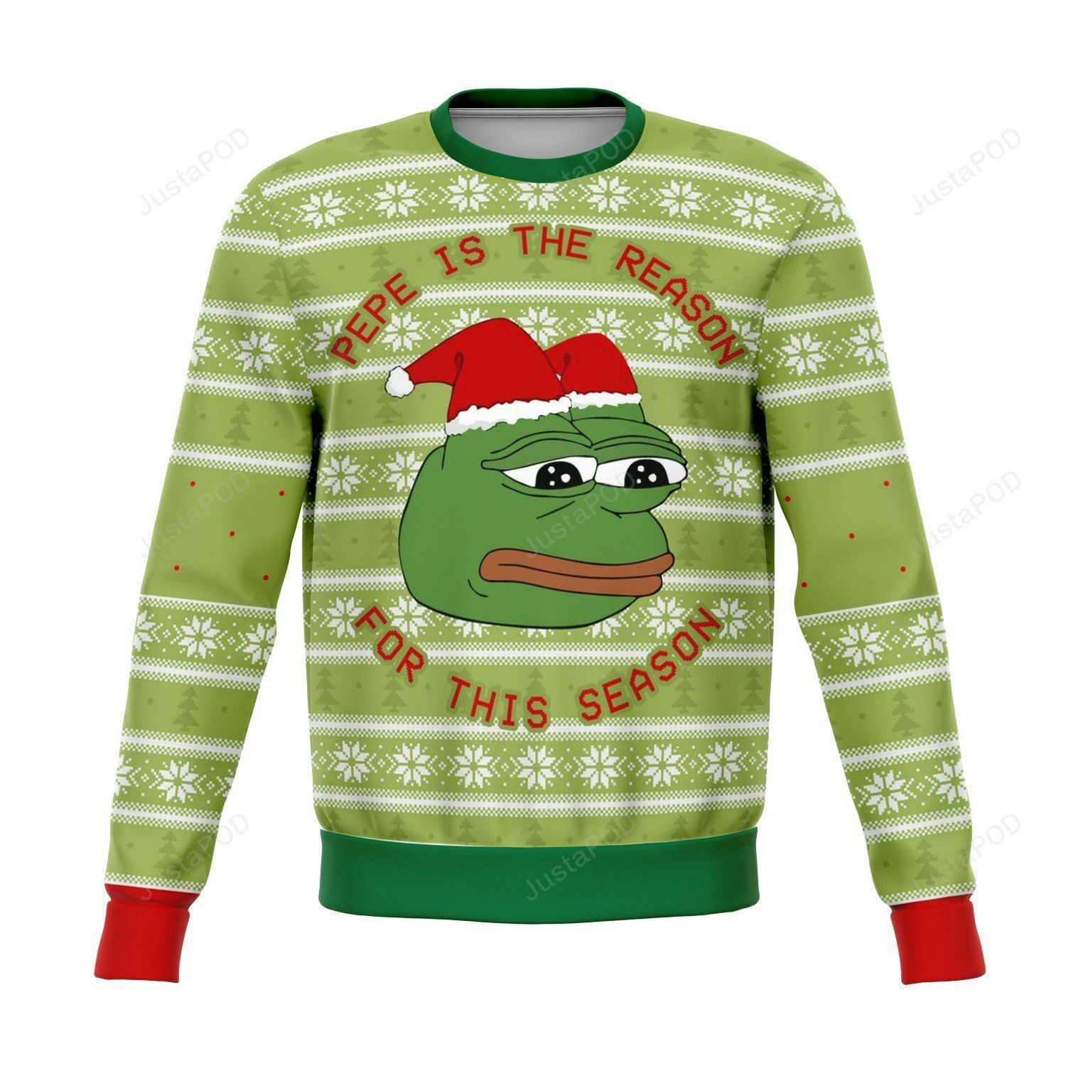 Pepe The Frog Dank Ugly Christmas Sweater, Perfect Holiday Gift