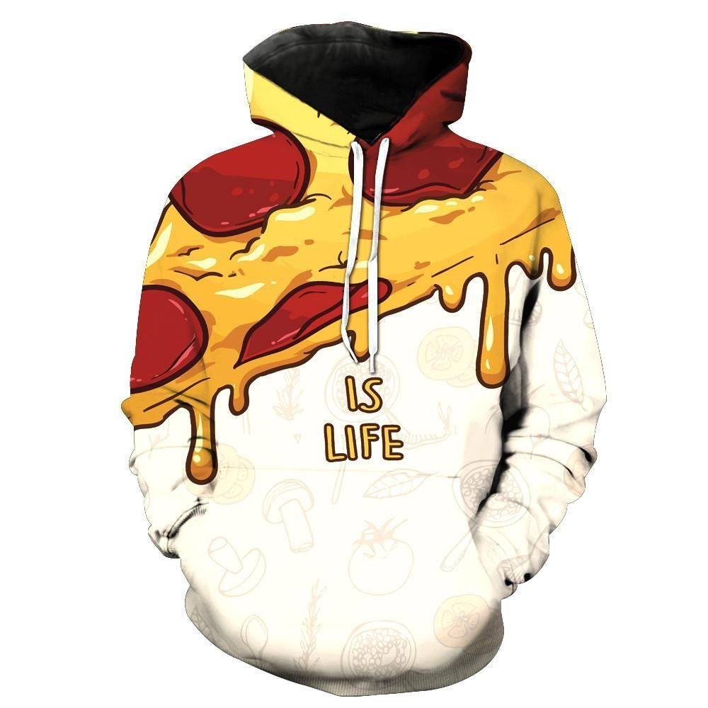 Pepperoni Pizza Is Life 3D All Over Print Hoodie & Zip Hoodie