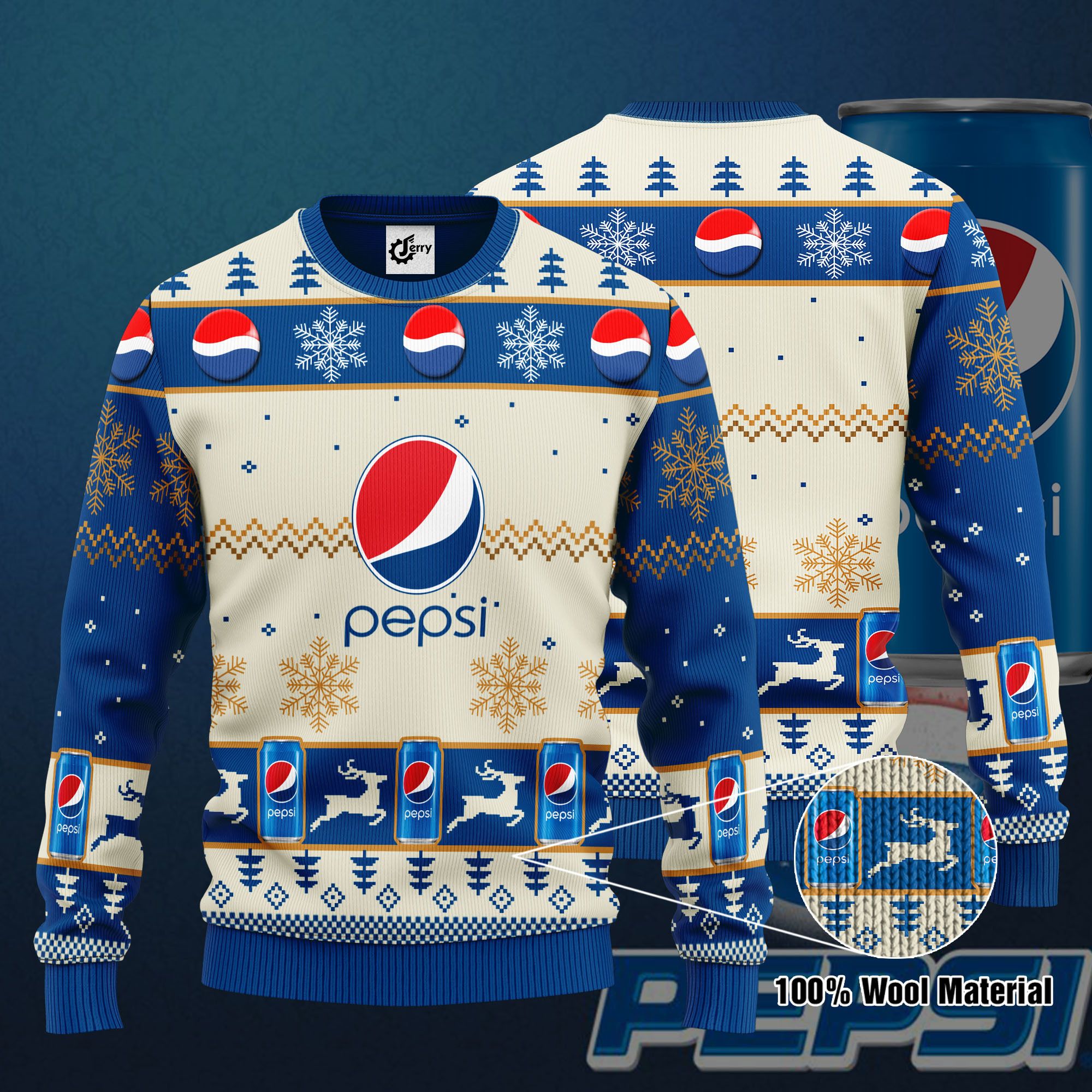 Pepsi 3D Print Ugly Christmas Sweater, Hoodie, Zip Hoodie, Bomber Jacket