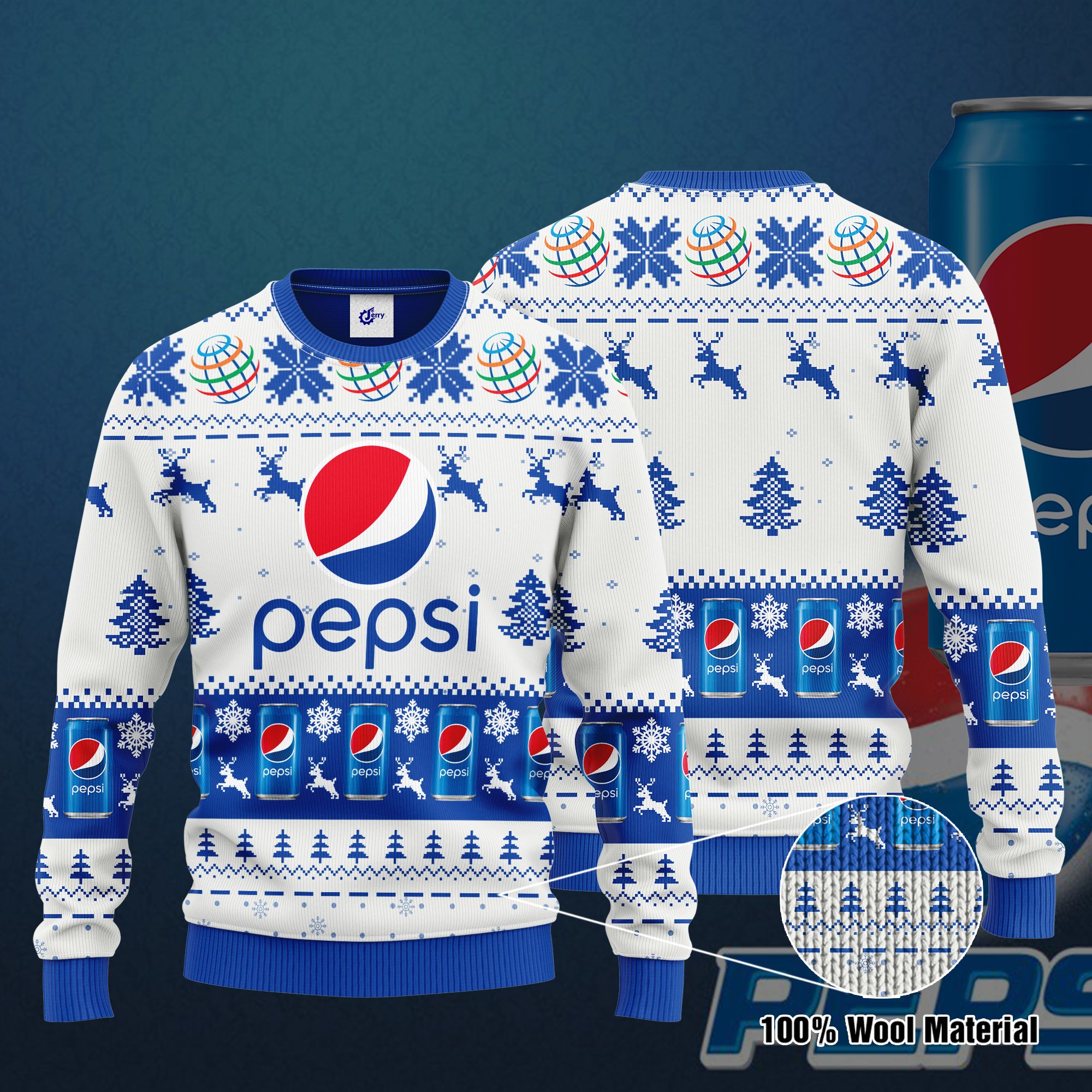 Pepsi 3D Print Ugly Christmas Sweater, Hoodie, Zip Hoodie, Bomber Jacket