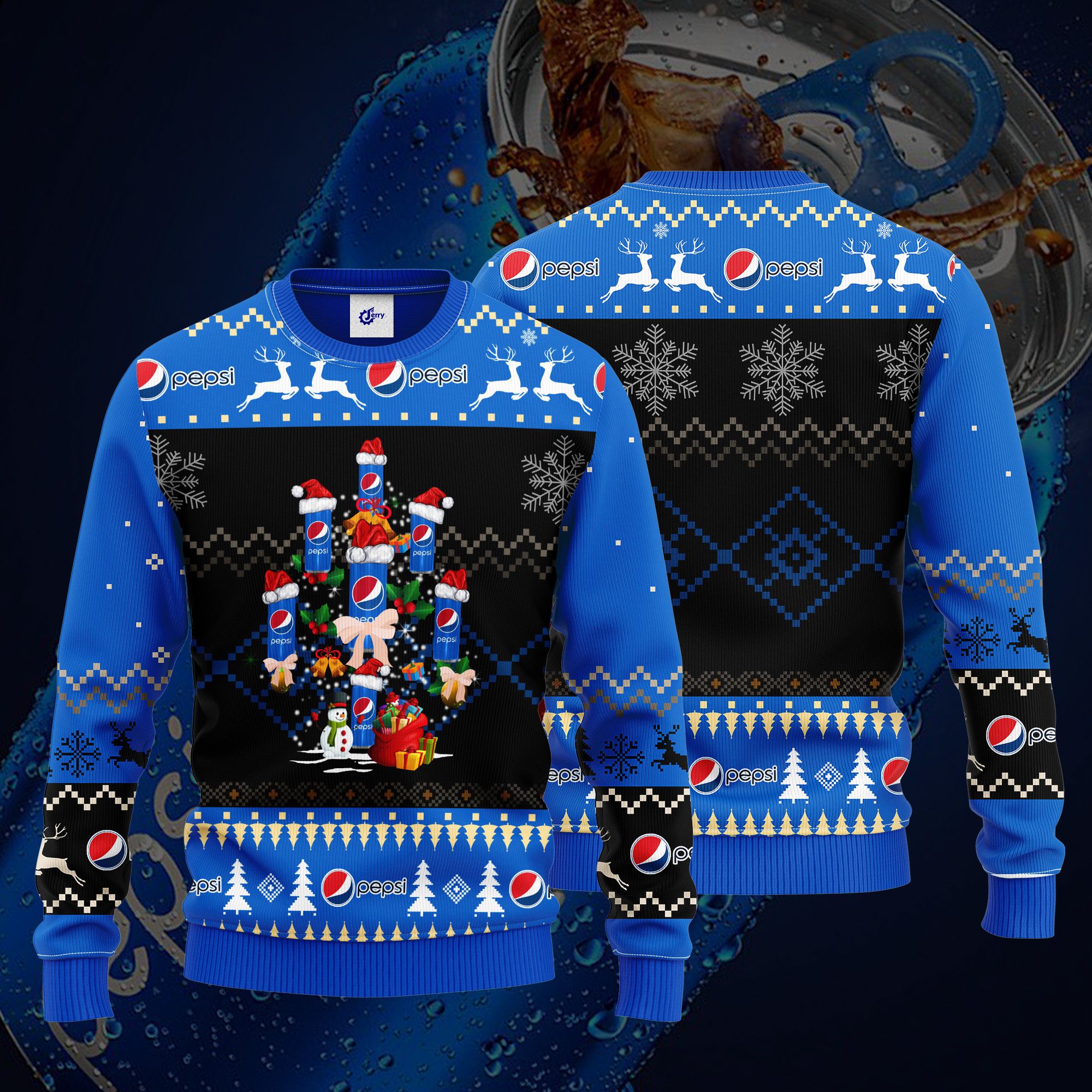 Pepsi Christmas Tree Ugly Christmas Sweater