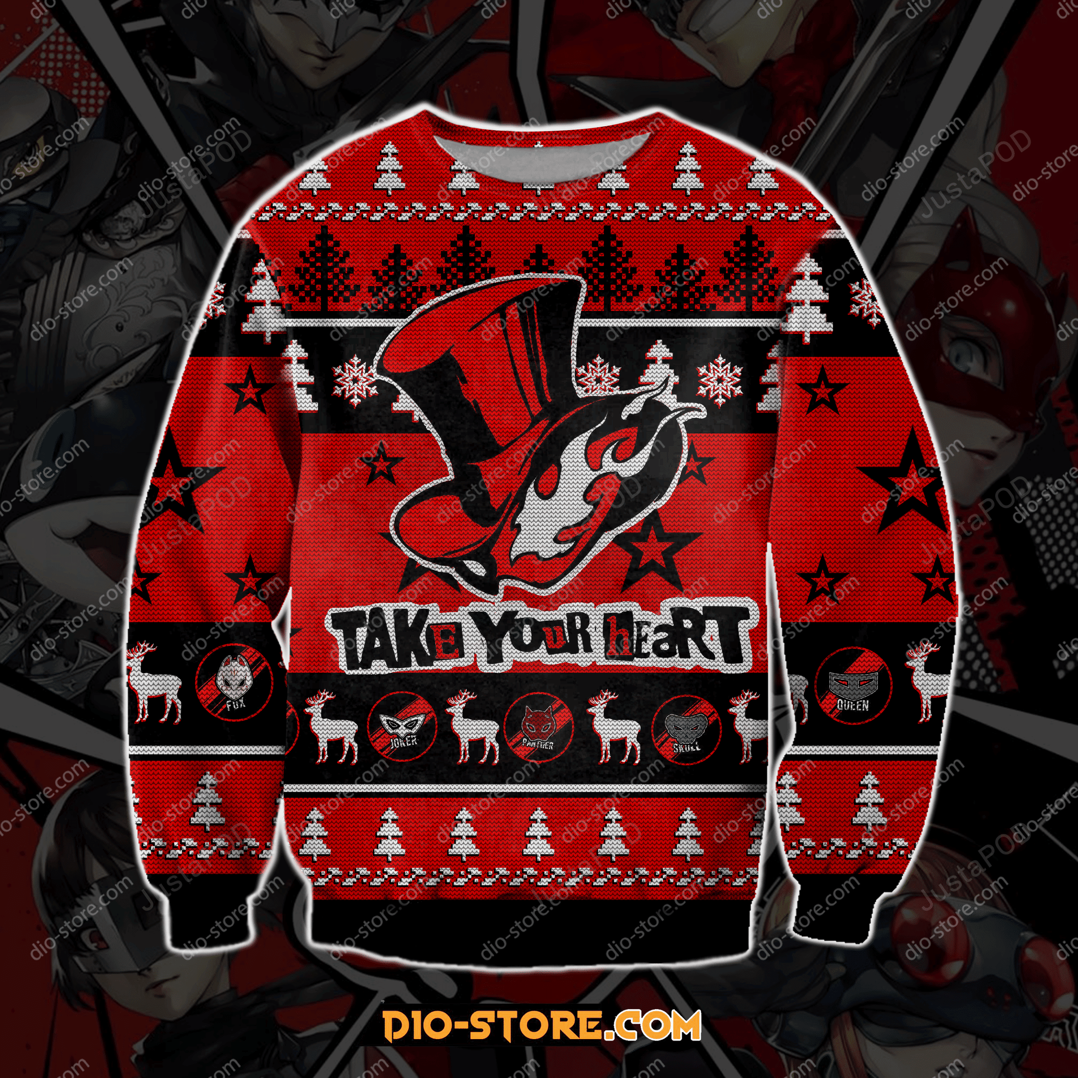 Persona 5 Ugly Christmas Sweater Perfect Holiday Gift