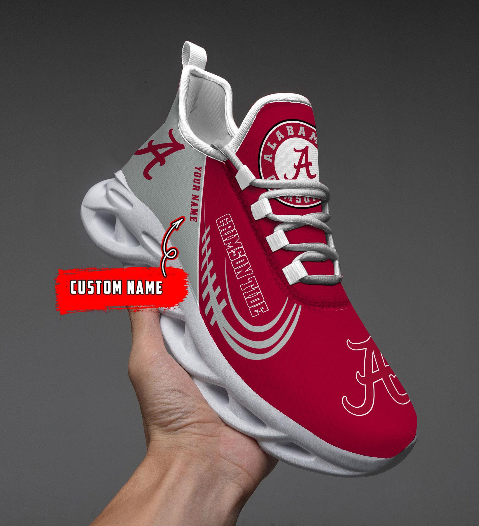 Personalized Alabama Crimson Tide Max Soul Shoes Sneakers for Men And Women – NCAA Fan Shoes, Team Sneakers
