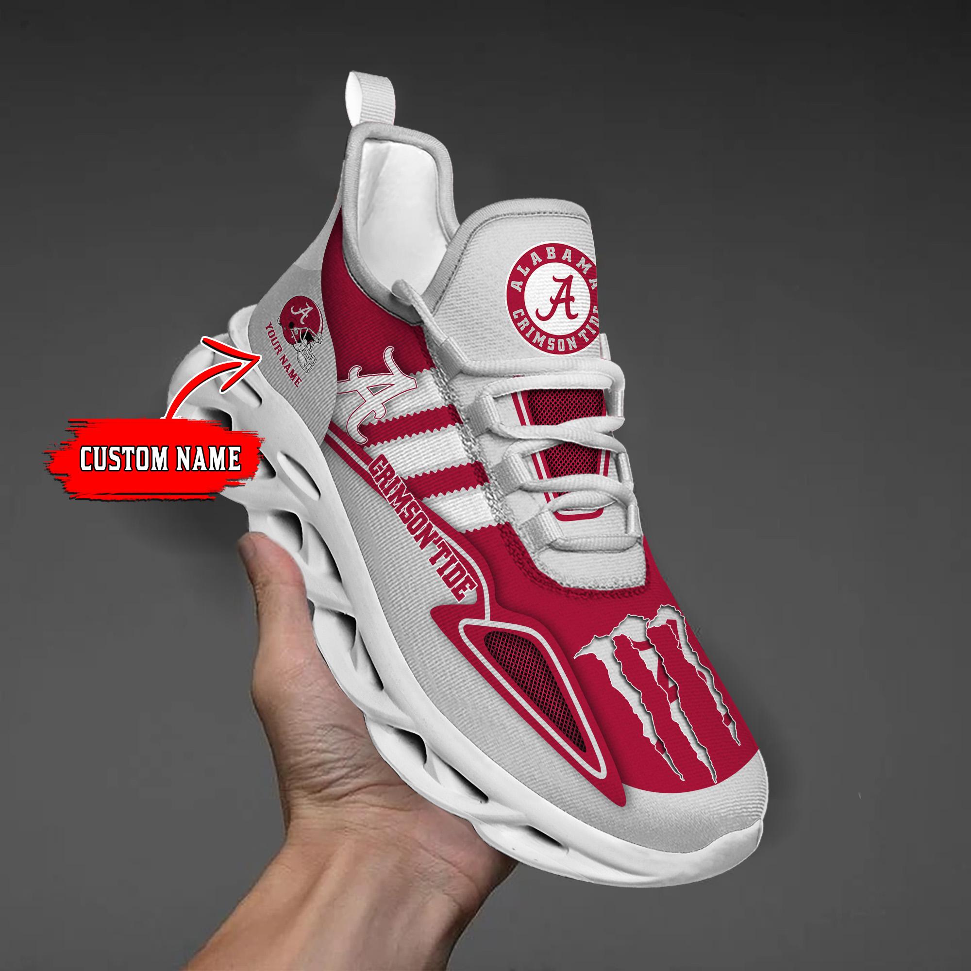Personalized Alabama Crimson Tide Max Soul Shoes Sneakers for Men And Women – NCAA Fan Shoes, Team Sneakers