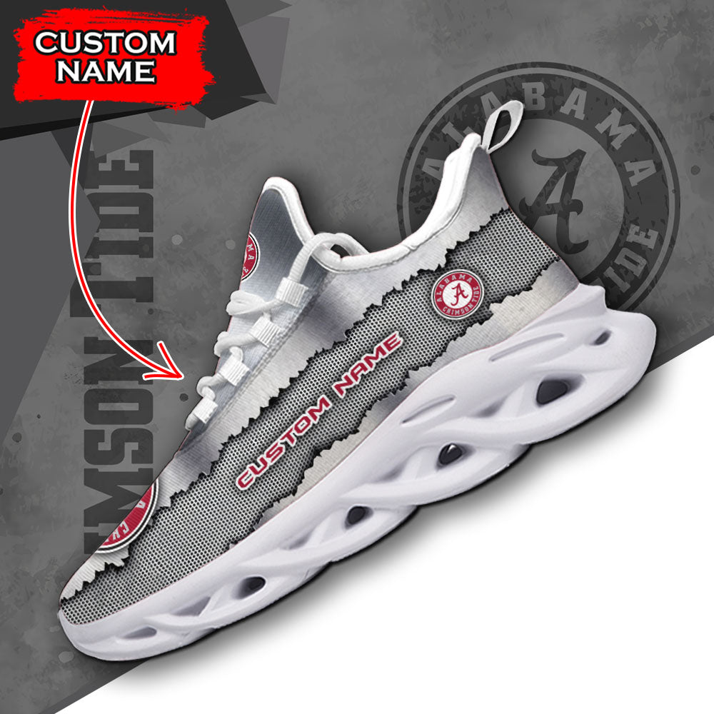 Personalized Alabama Crimson Tide NCAA Max Soul Shoes Sneakers for Men And Women – NCAA Fan Shoes, Team Sneakers