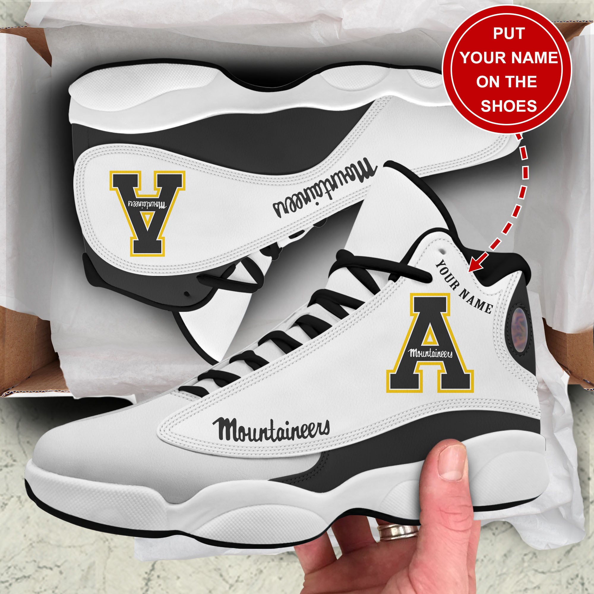 Personalized Appalachian State Mountaineers JD13 Sneakers Shoes for Men & Women | Custom Fan Gift
