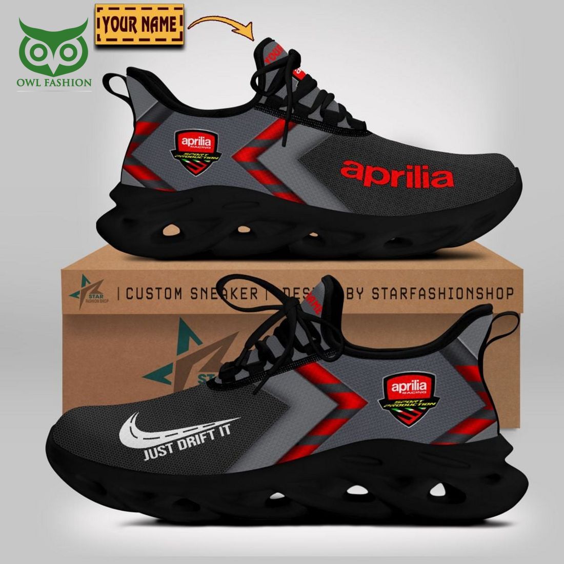 Personalized Aprilia Max Soul Shoes Sneakers for Men And Women – Motorcycle Shoes, Motorsport Shoes