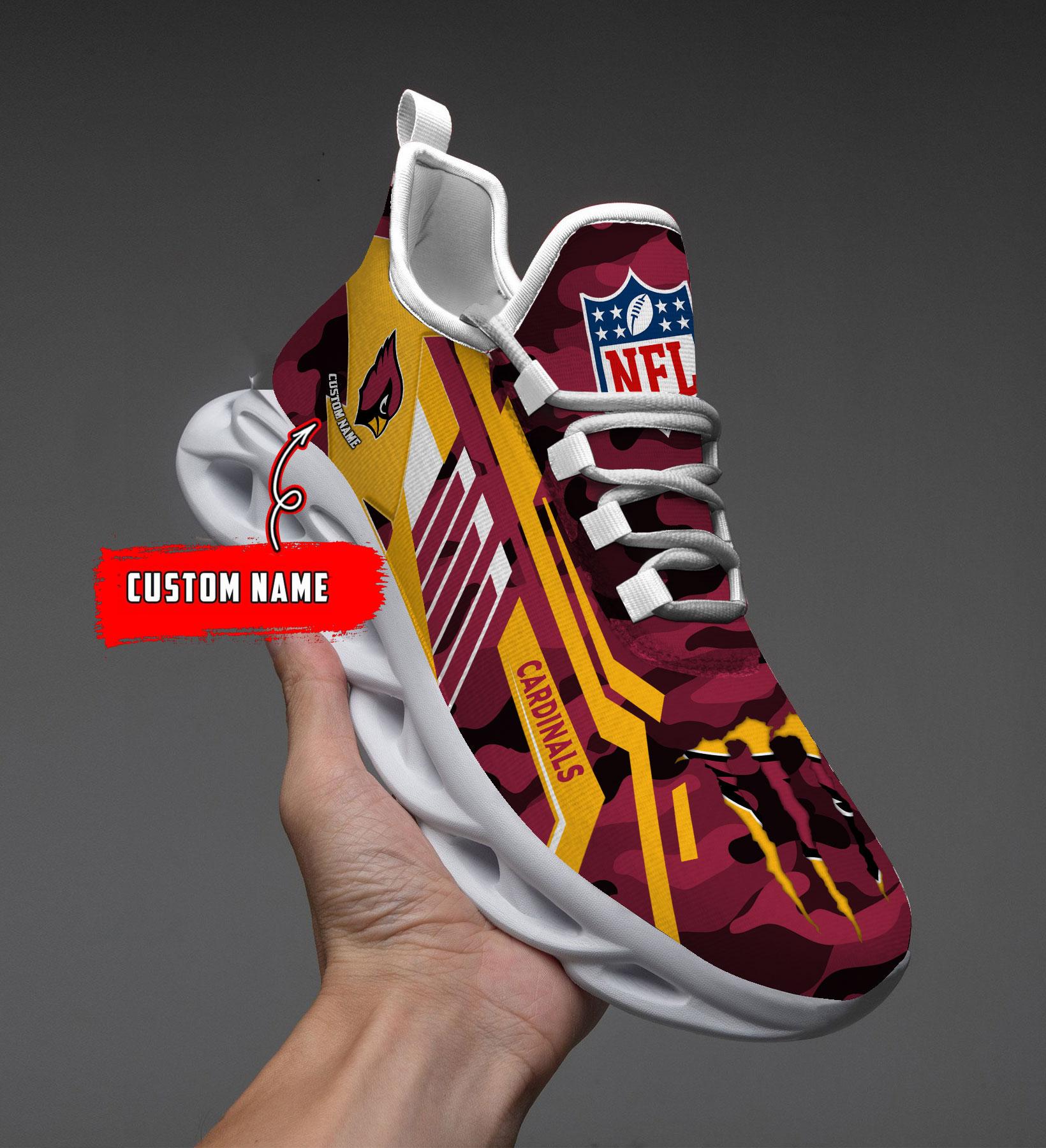 Personalized Arizona Cardinals Max Soul Shoes Sneakers for Men And Women – NFL Football Fan Shoes, Team Sneakers