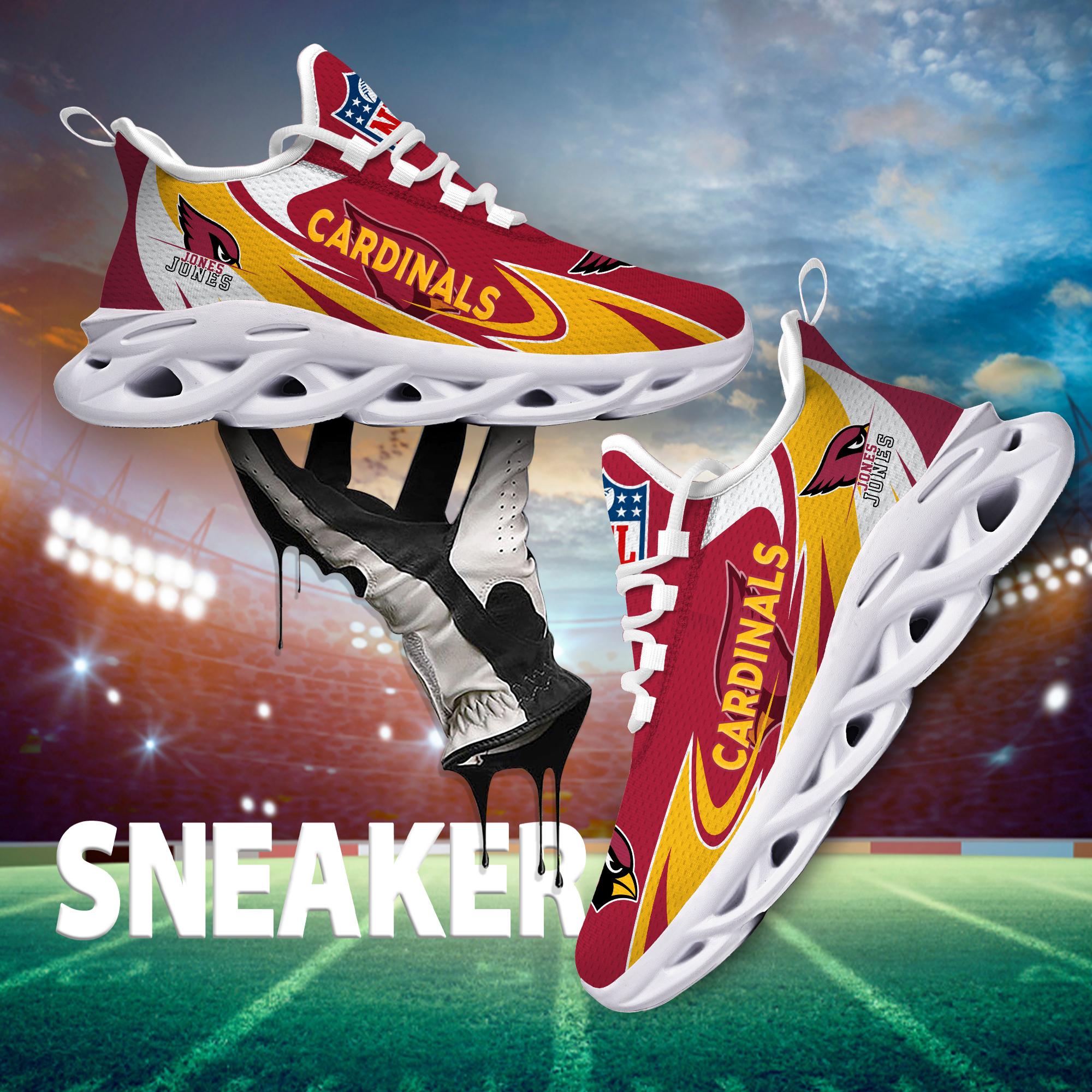 Personalized Arizona Cardinals Max Soul Shoes Sneakers for Men And Women – NFL Football Fan Shoes, Team Sneakers