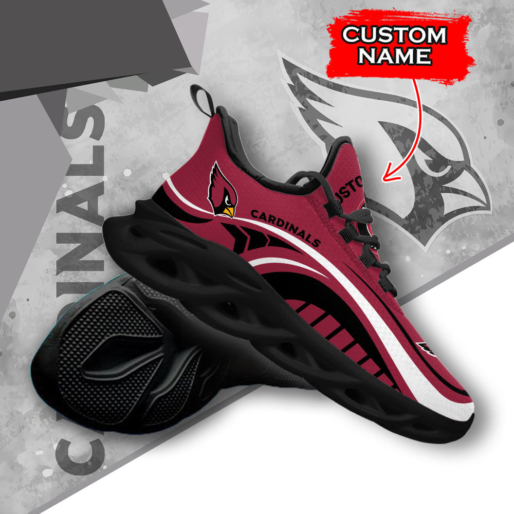 Personalized Arizona Cardinals NFL Max Soul Shoes Sneakers for Men And Women – NFL Football Fan Shoes, Team Sneakers - Image 4