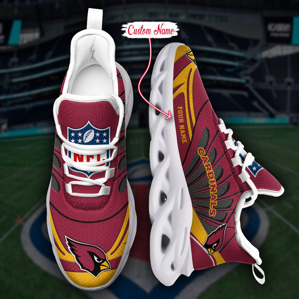 Personalized Arizona Cardinals NFL Max Soul Shoes Sneakers for Men And Women – NFL Football Fan Shoes, Team Sneakers - Image 5
