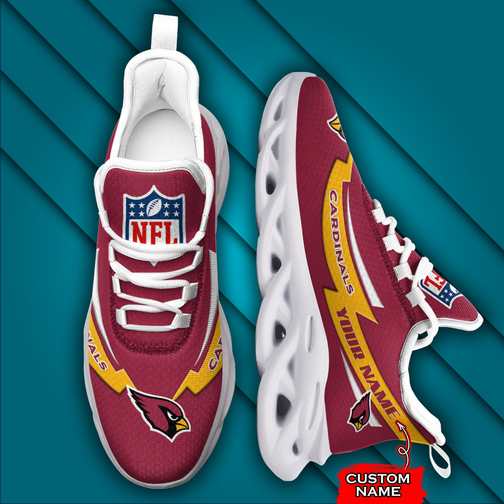 Personalized Arizona Cardinals NFL Max Soul Shoes Sneakers for Men And Women – NFL Football Fan Shoes, Team Sneakers - Image 4