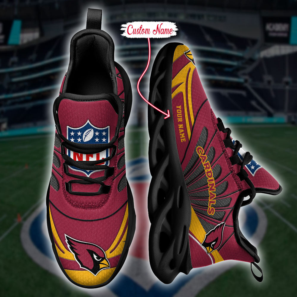 Personalized Arizona Cardinals NFL Max Soul Shoes Sneakers for Men And Women – NFL Football Fan Shoes, Team Sneakers - Image 4