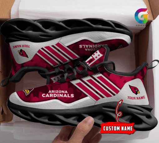 Personalized Arizona Cardinals NFL Max Soul Shoes Sneakers for Men And Women – NFL Football Fan Shoes, Team Sneakers