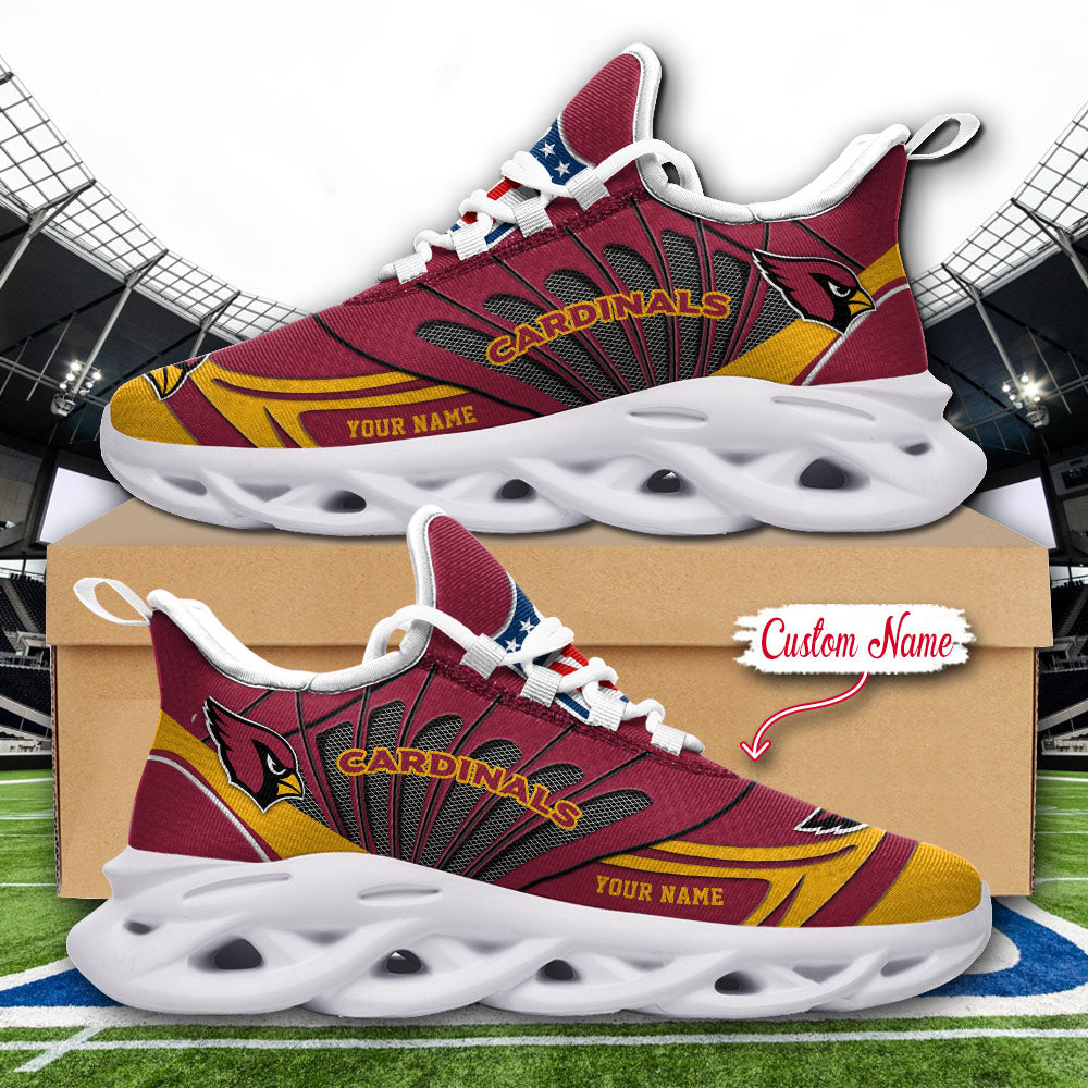 Personalized Arizona Cardinals NFL Max Soul Shoes Sneakers for Men And Women – NFL Football Fan Shoes, Team Sneakers - Image 3