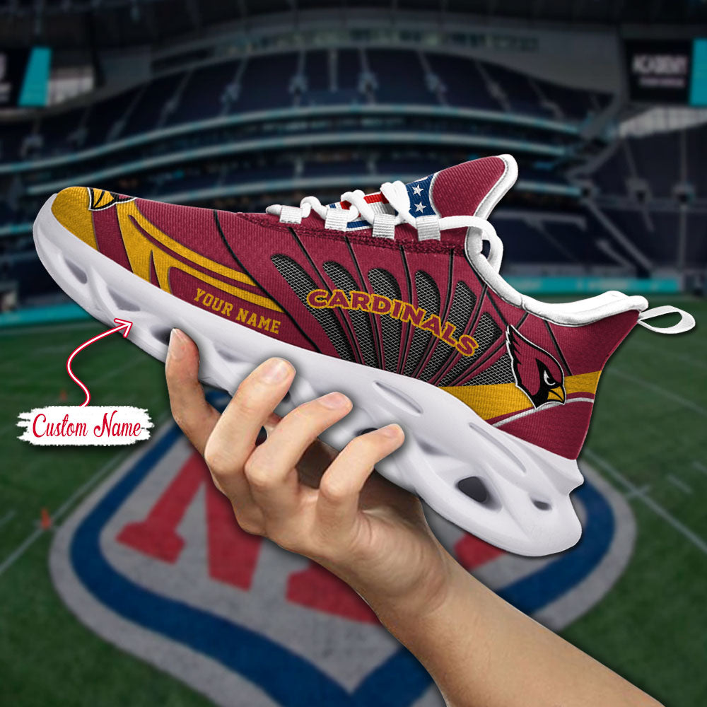 Personalized Arizona Cardinals NFL Max Soul Shoes Sneakers for Men And Women – NFL Football Fan Shoes, Team Sneakers - Image 7