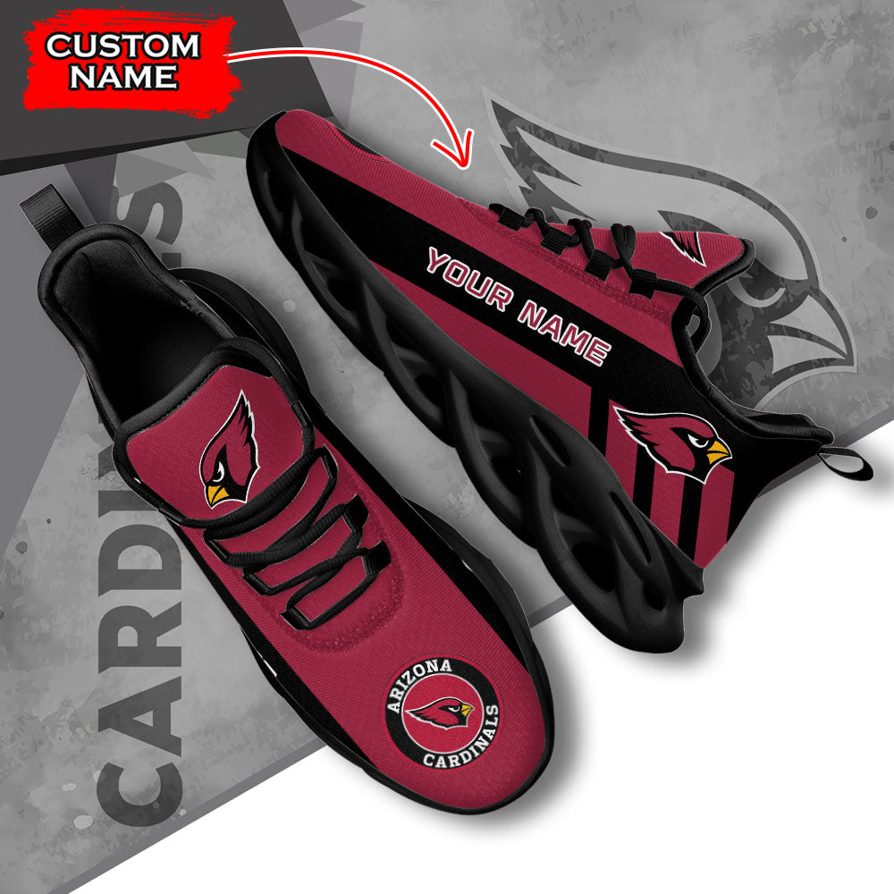 Personalized Arizona Cardinals NFL Max Soul Shoes Sneakers for Men And Women – NFL Football Fan Shoes, Team Sneakers - Image 5