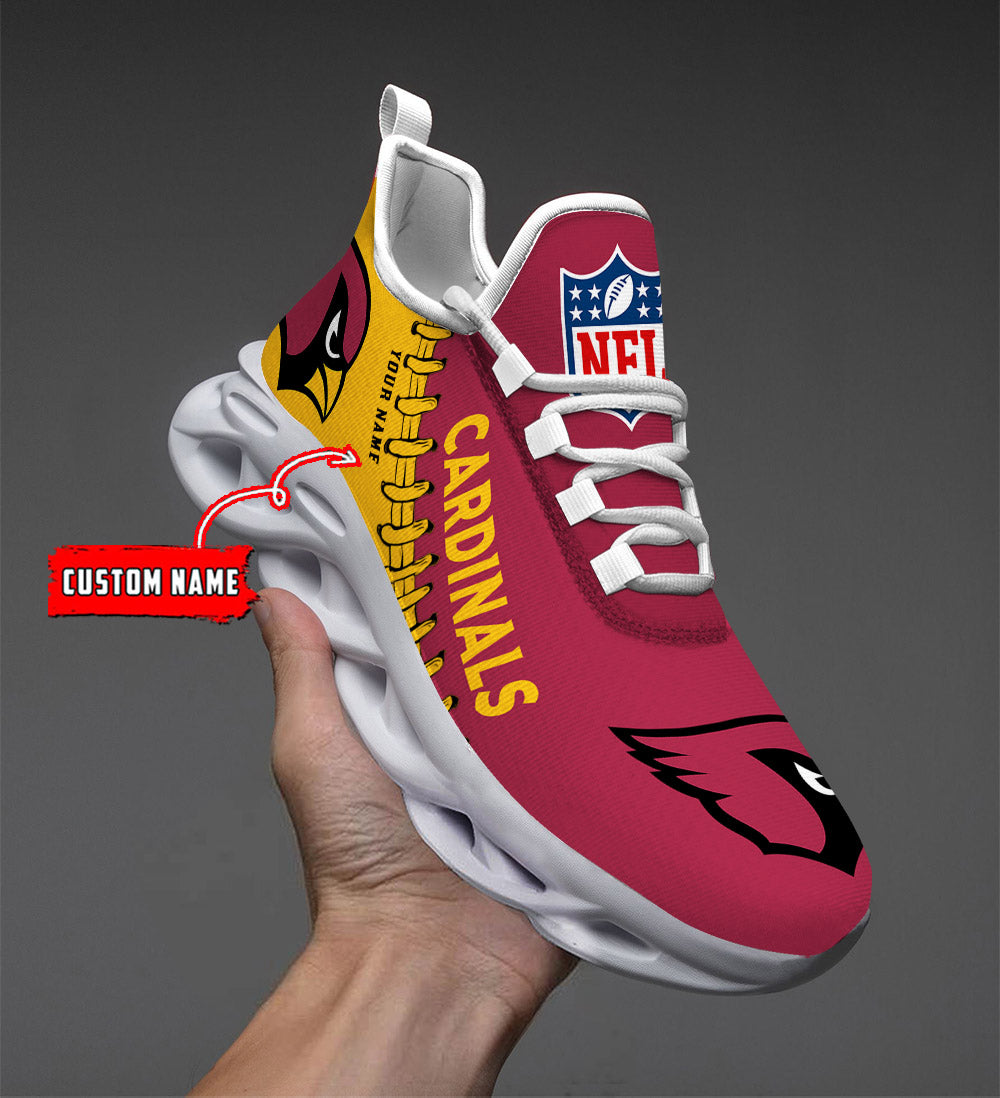Personalized Arizona Cardinals NFL Max Soul Shoes Sneakers for Men And Women – NFL Football Fan Shoes, Team Sneakers