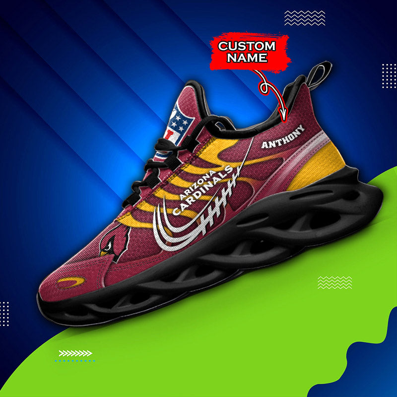 Personalized Arizona Cardinals NFL Max Soul Shoes Sneakers for Men And Women – NFL Football Fan Shoes, Team Sneakers - Image 4