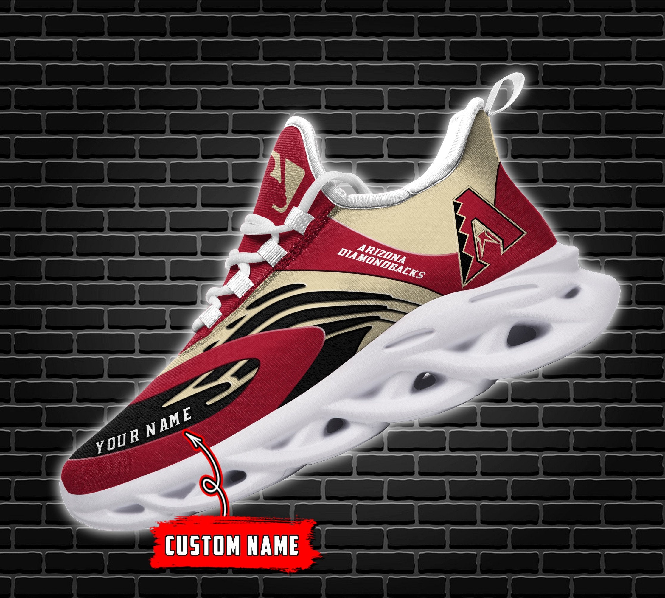 Personalized Arizona Diamondbacks Max Soul Shoes Sneakers for Men And Women – MLB Baseball Fan Shoes, Team Sneakers - Image 4