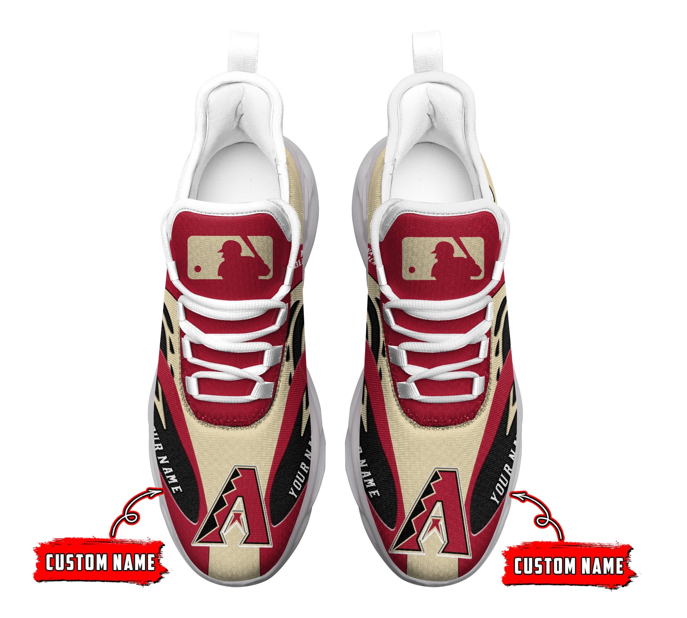Personalized Arizona Diamondbacks Max Soul Shoes Sneakers for Men And Women – MLB Baseball Fan Shoes, Team Sneakers - Image 3