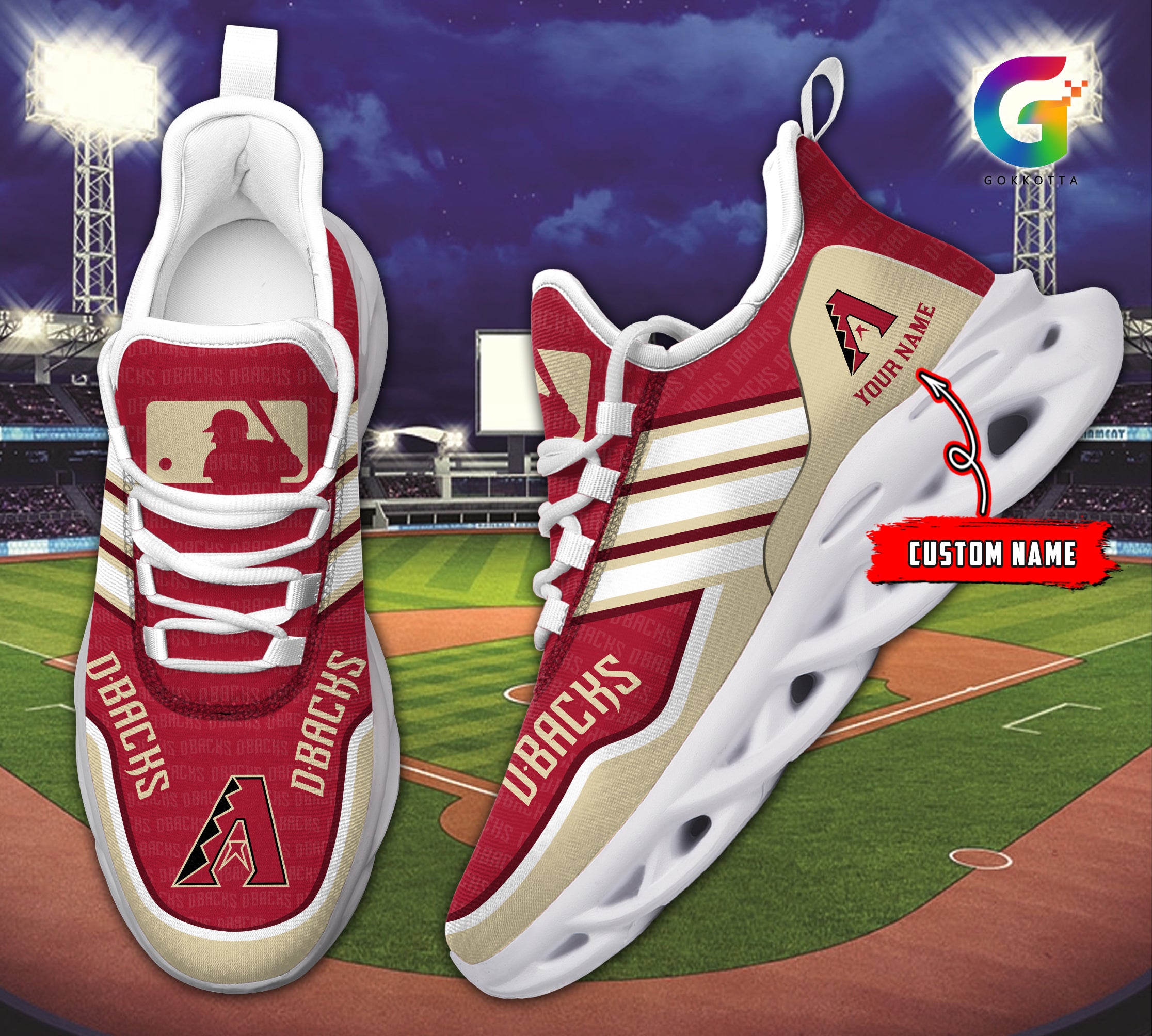 Personalized Arizona Diamondbacks MLB Max Soul Shoes Sneakers for Men And Women – MLB Baseball Fan Shoes, Team Sneakers
