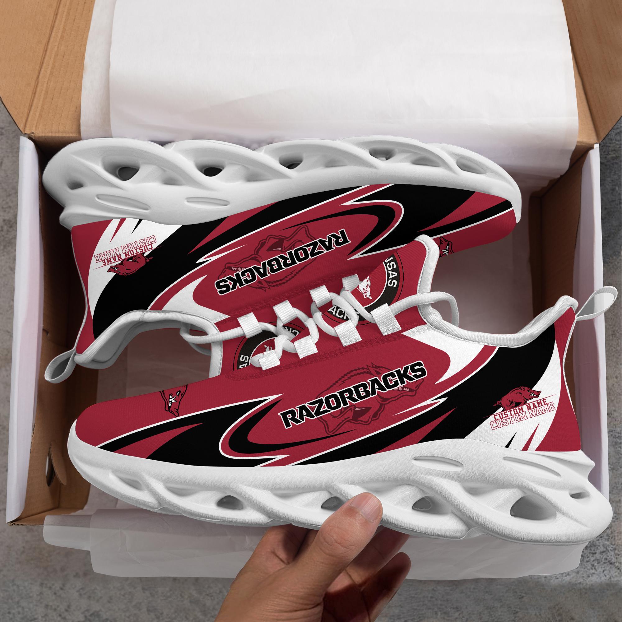 Personalized Arkansas Razorbacks Max Soul Shoes Sneakers for Men And Women – NCAA Fan Shoes, Team Sneakers - Image 4