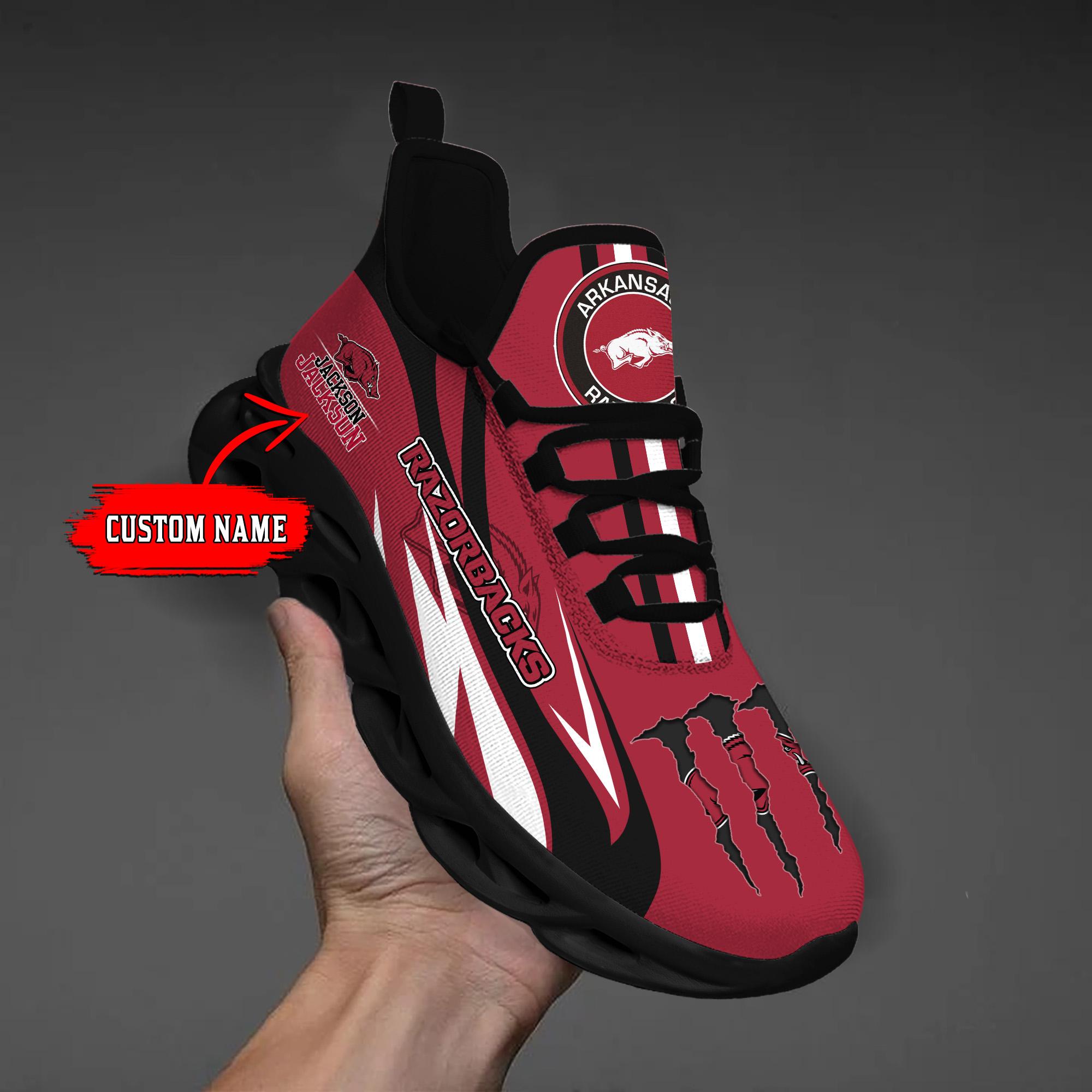 Personalized Arkansas Razorbacks Max Soul Shoes Sneakers for Men And Women – NCAA Fan Shoes, Team Sneakers - Image 3