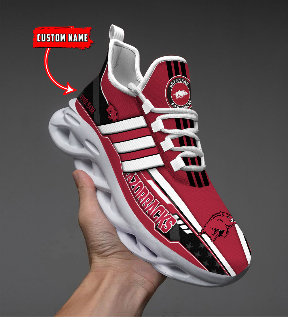 Personalized Arkansas Razorbacks Max Soul Shoes Sneakers for Men And Women – NCAA Fan Shoes, Team Sneakers