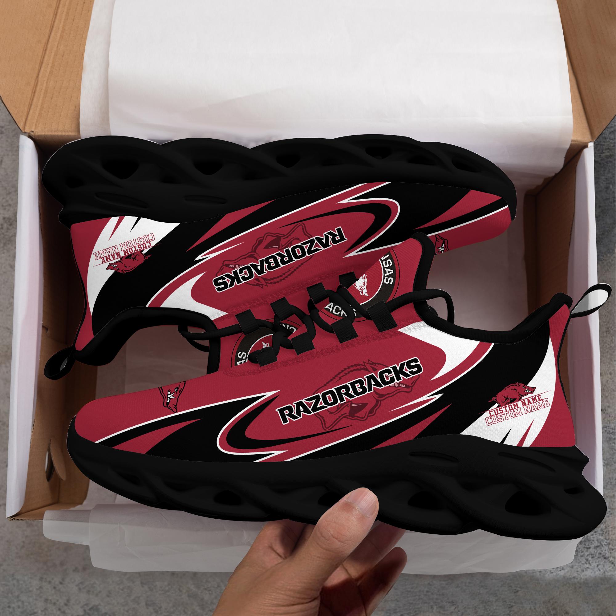 Personalized Arkansas Razorbacks Max Soul Shoes Sneakers for Men And Women – NCAA Fan Shoes, Team Sneakers - Image 3