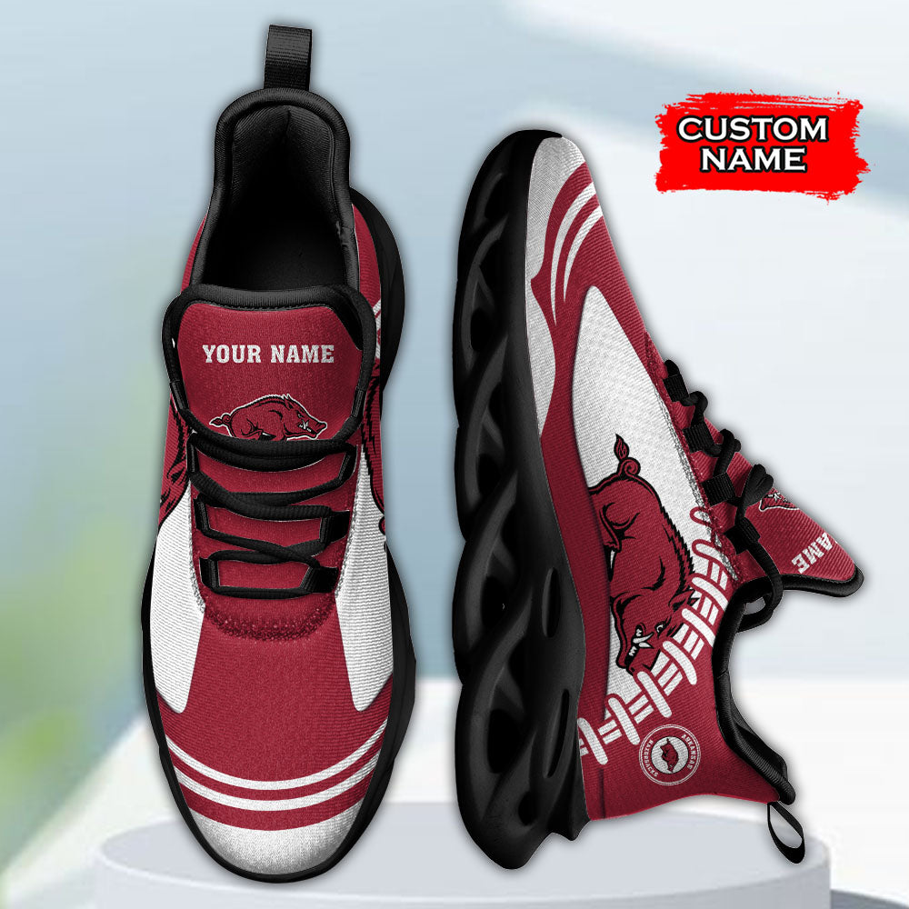Personalized Arkansas Razorbacks NCAA Max Soul Shoes Sneakers for Men And Women – NCAA Fan Shoes, Team Sneakers - Image 3
