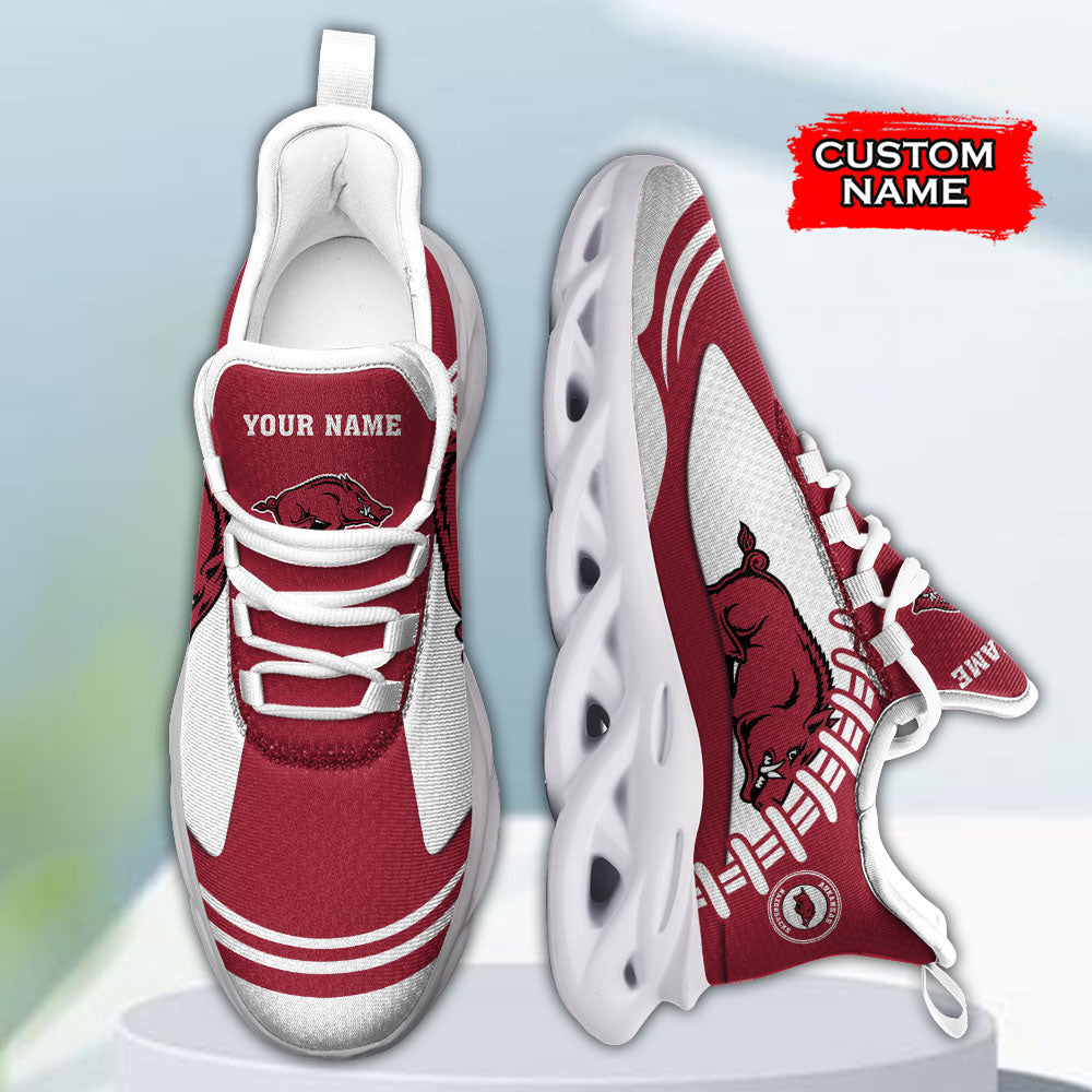 Personalized Arkansas Razorbacks NCAA Max Soul Shoes Sneakers for Men And Women – NCAA Fan Shoes, Team Sneakers - Image 4