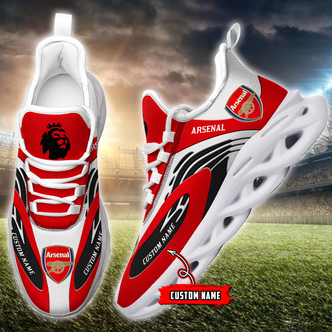 Personalized Arsenal EFL Max Soul Shoes Sneakers for Men And Women – Soccer Fan Shoes, Team Sneakers