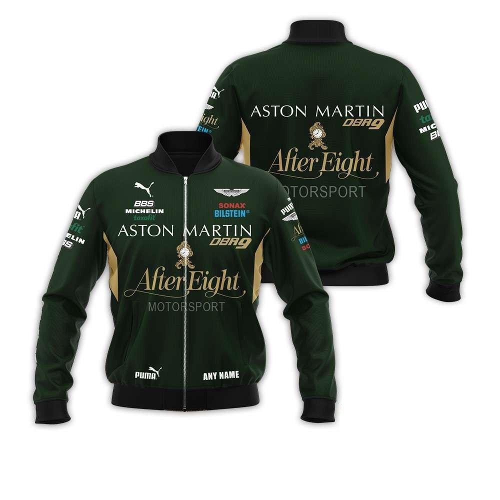 Personalized Aston Martin Racing After Eight Bomber Jacket | Streetwear Jacket for Men & Women | Fan Gift