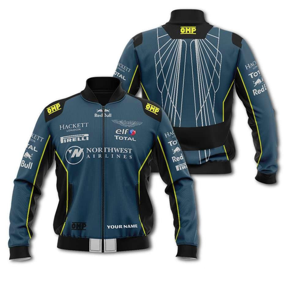 Personalized Aston Martin Racing Northwest Airlines Bomber Jacket | Streetwear Jacket for Men & Women | Fan Gift