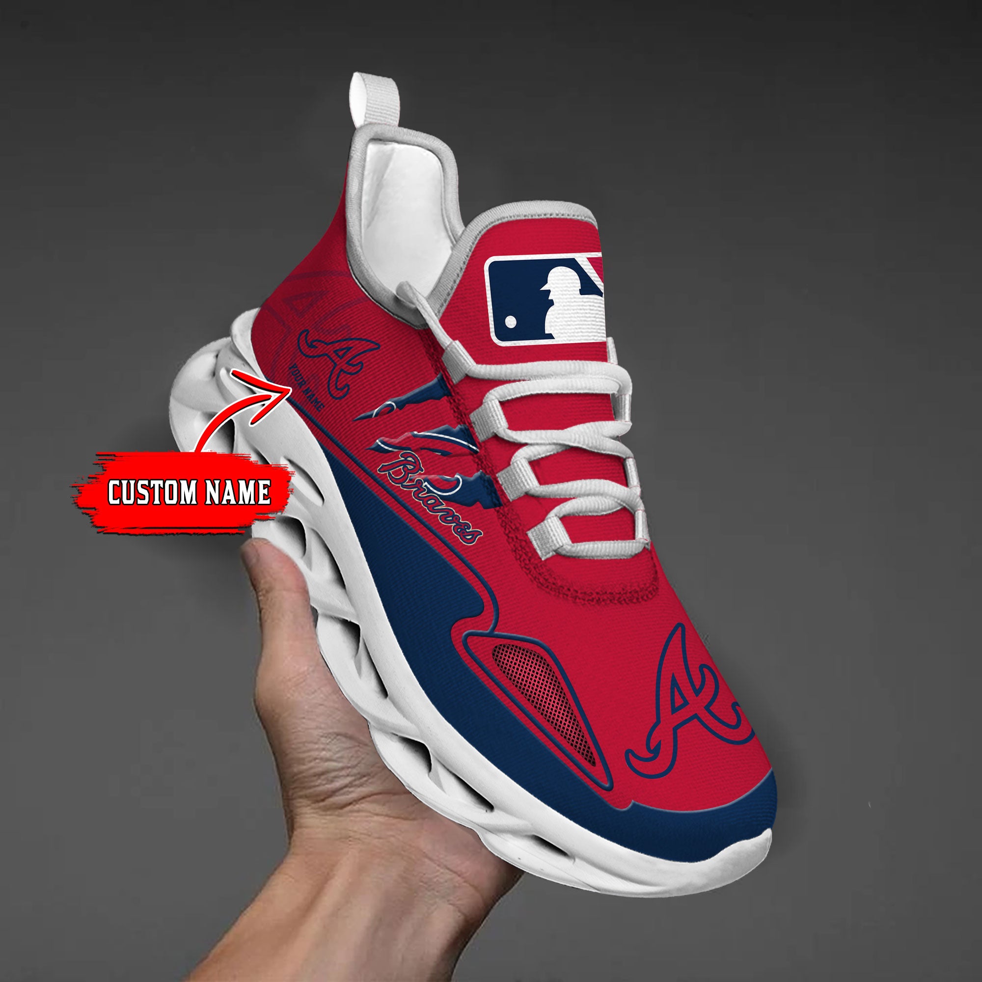 Personalized Atlanta Braves Max Soul Shoes Sneakers for Men And Women – MLB Baseball Fan Shoes, Team Sneakers