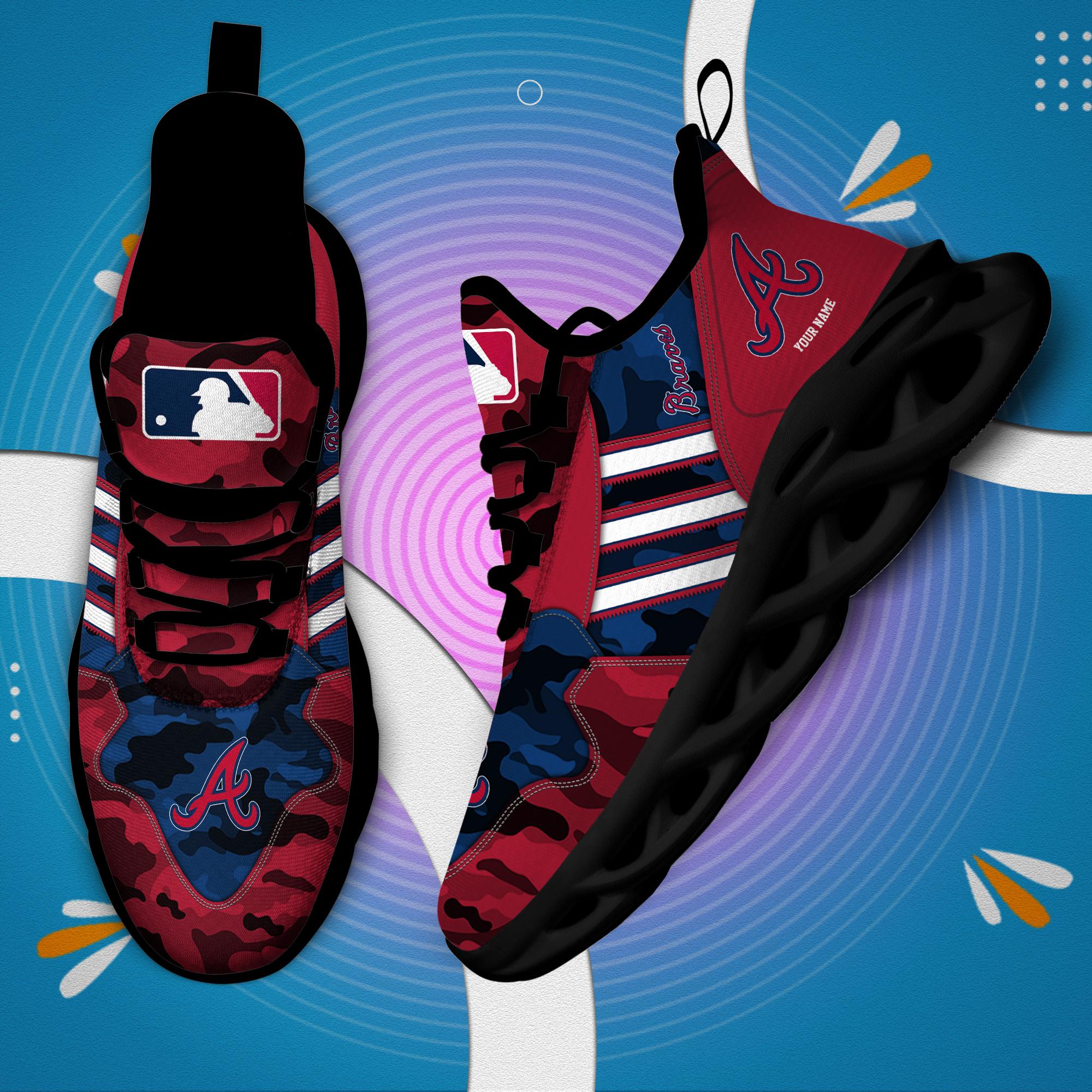 Personalized Atlanta Braves Max Soul Shoes Sneakers for Men And Women – MLB Baseball Fan Shoes, Team Sneakers - Image 5